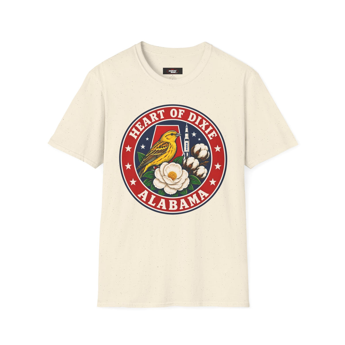 Alabama Heart of Dixie T‑Shirt — Yellowhammer & Magnolia State Emblem