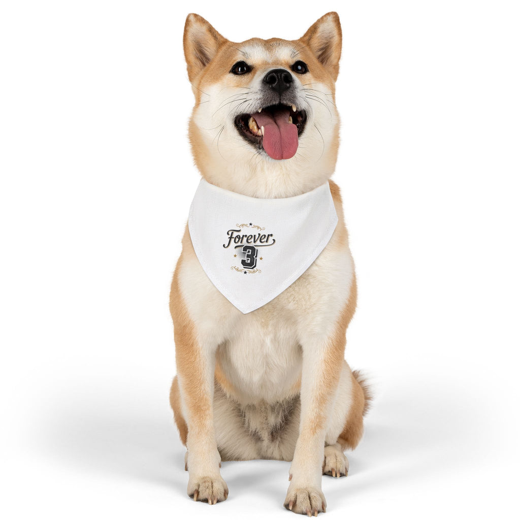 Pet Bandana — "Forever 3" Funny Dog Bandana (Forever 21 Parody)