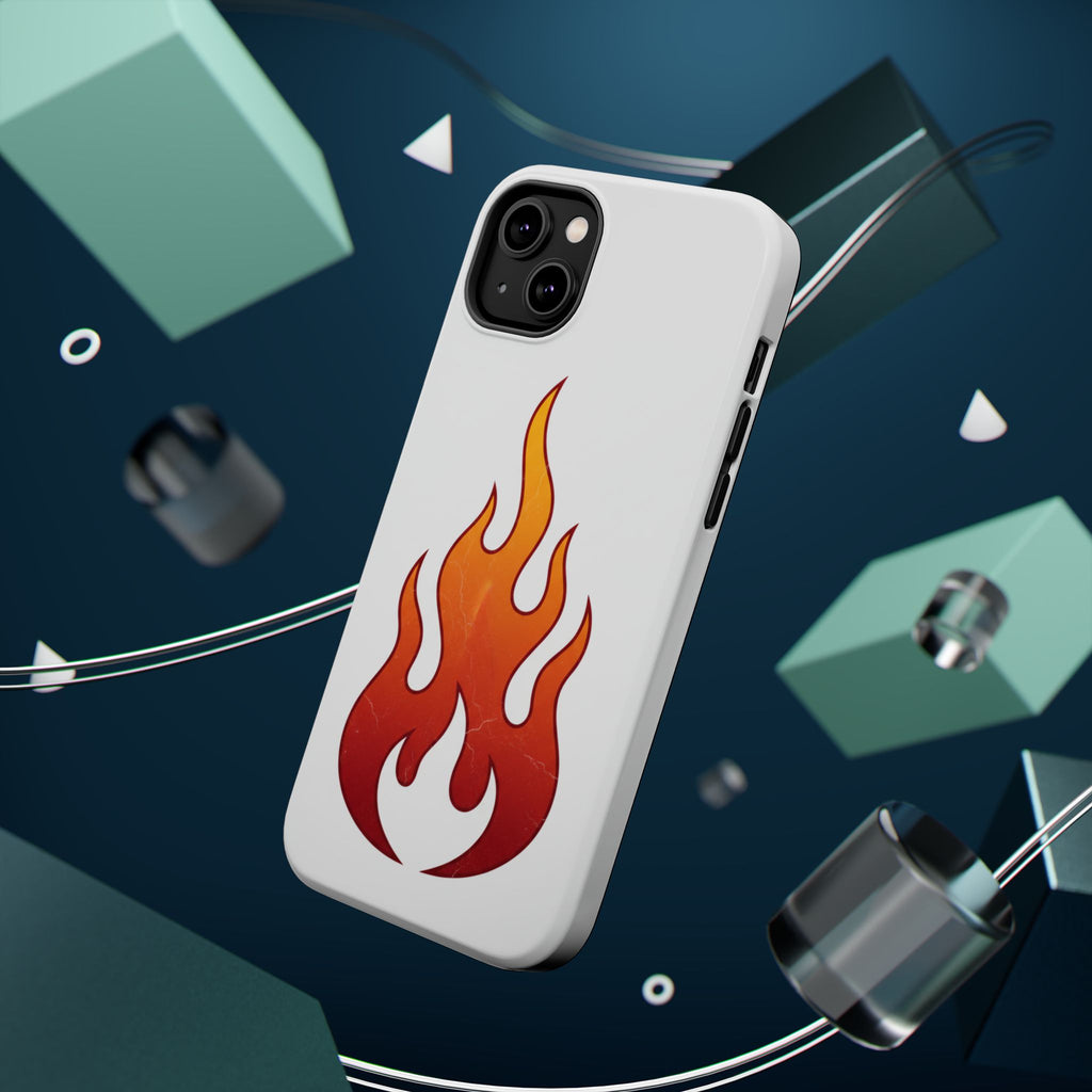 Flame Graphic Phone Case — Magnetic Impact‑Resistant Protective Cover