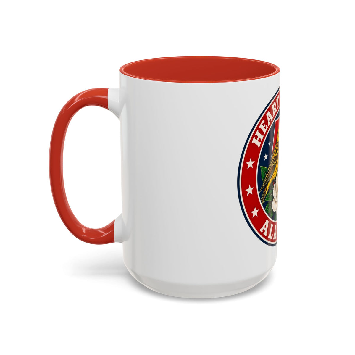 Alabama 'Heart of Dixie' Accent Coffee Mug — Magnolia & Yellowhammer State Pride