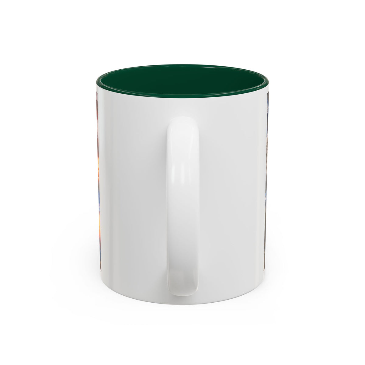 Patriotic USA Collage Mug — Statue of Liberty, Capitol & American Flag (Two-Tone)