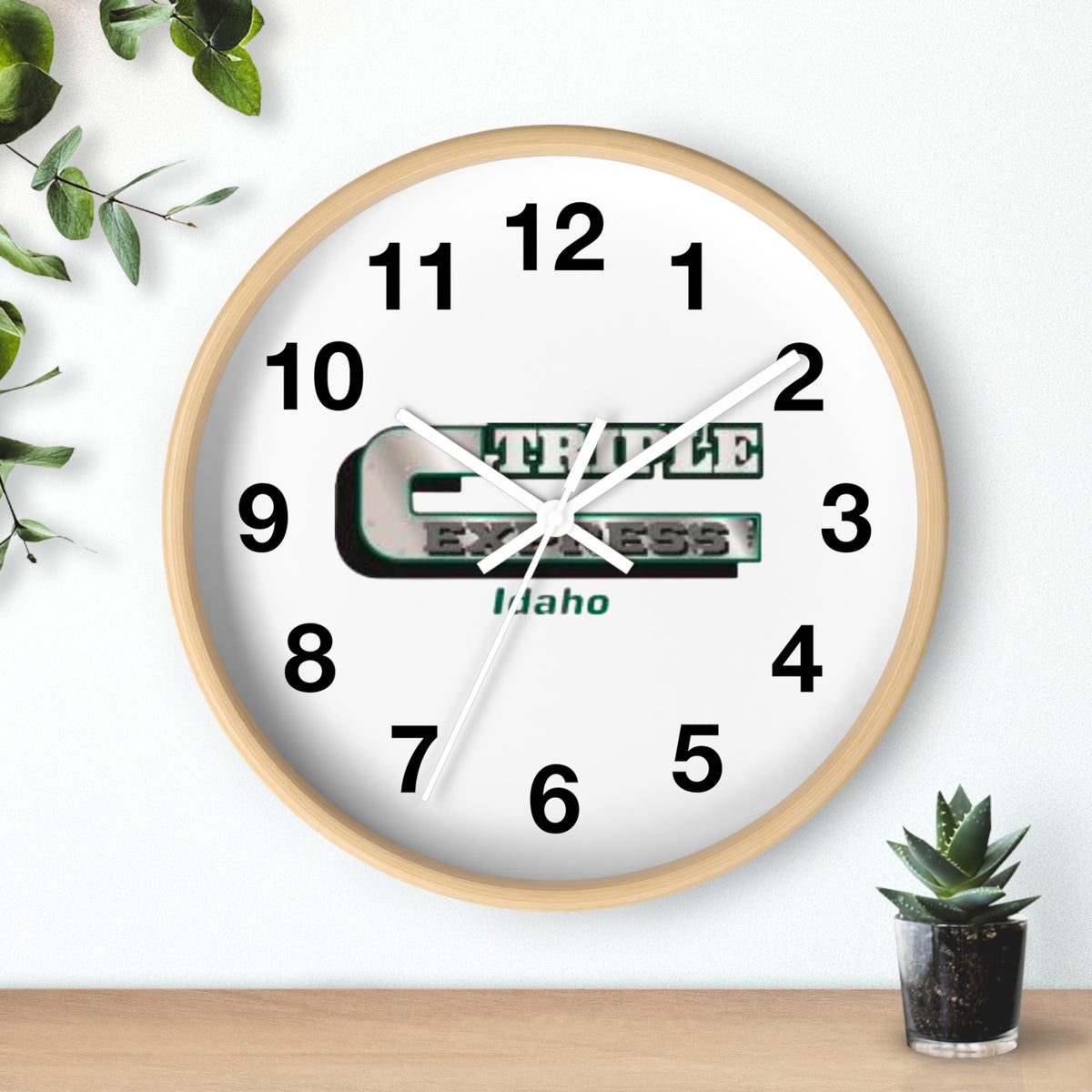 Wall Clock — Granite Express Idaho Logo Clock