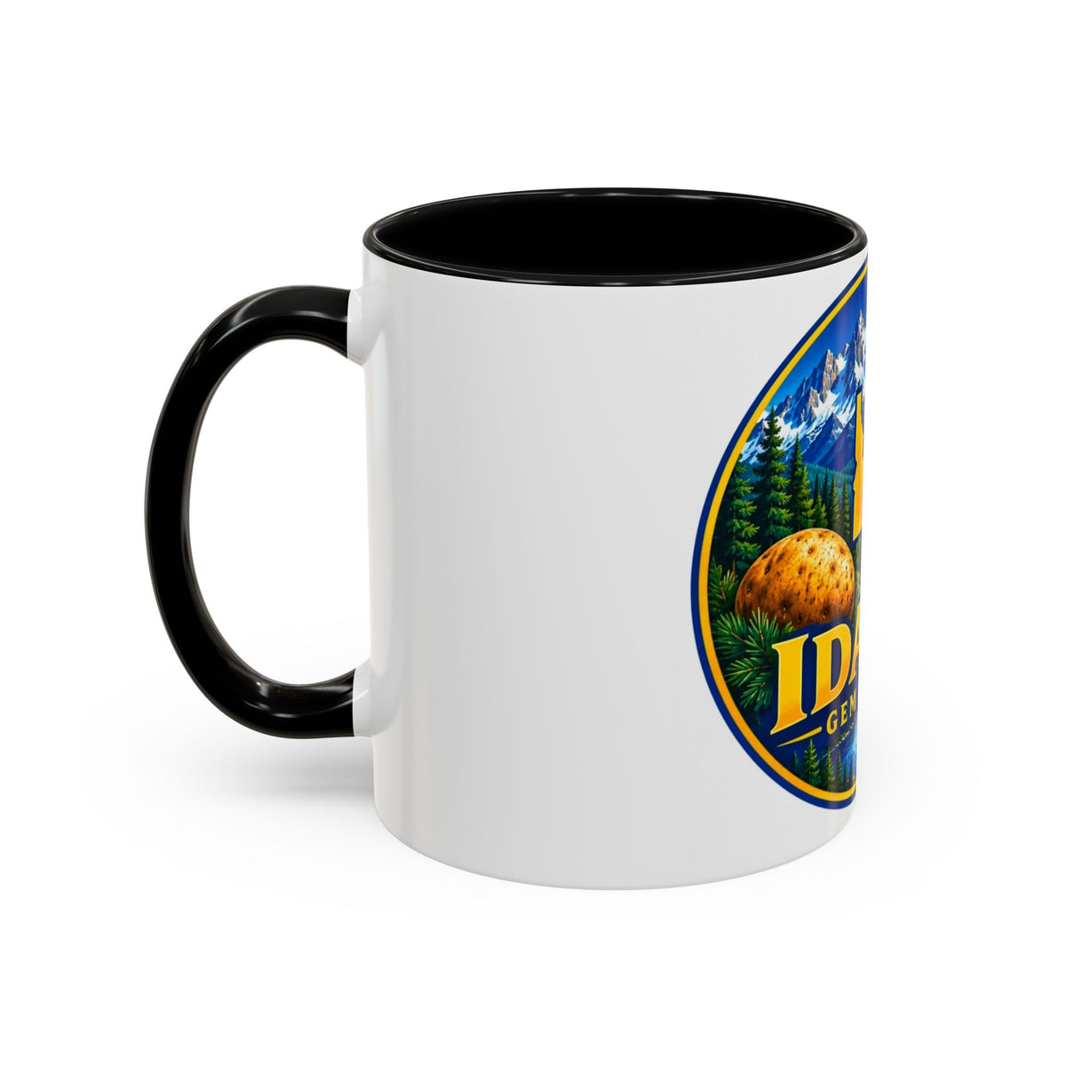 Idaho Gem State Coffee Mug — Mountain, Elk & Potato Travel Souvenir (11/15oz)