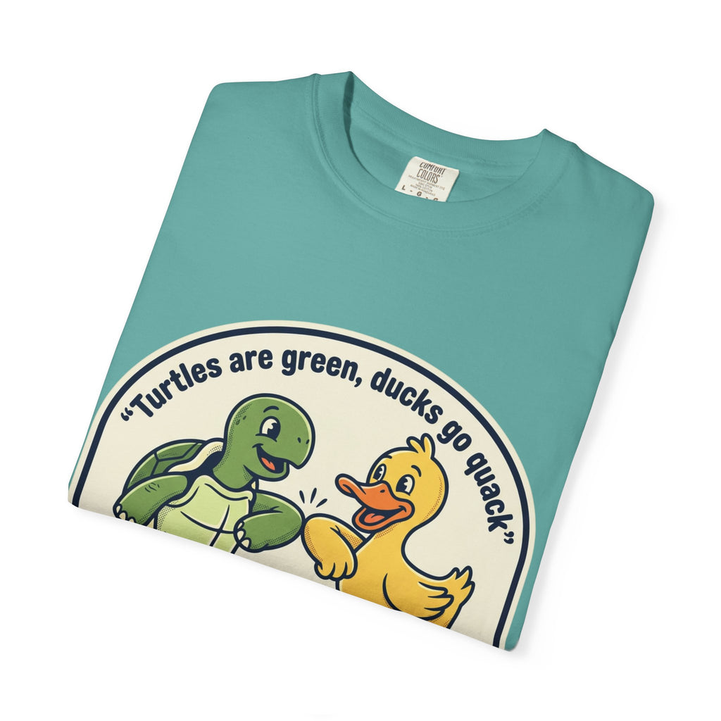 T-Shirt — "We're Equally Whack" Turtle & Duck Best Friends Graphic Tee