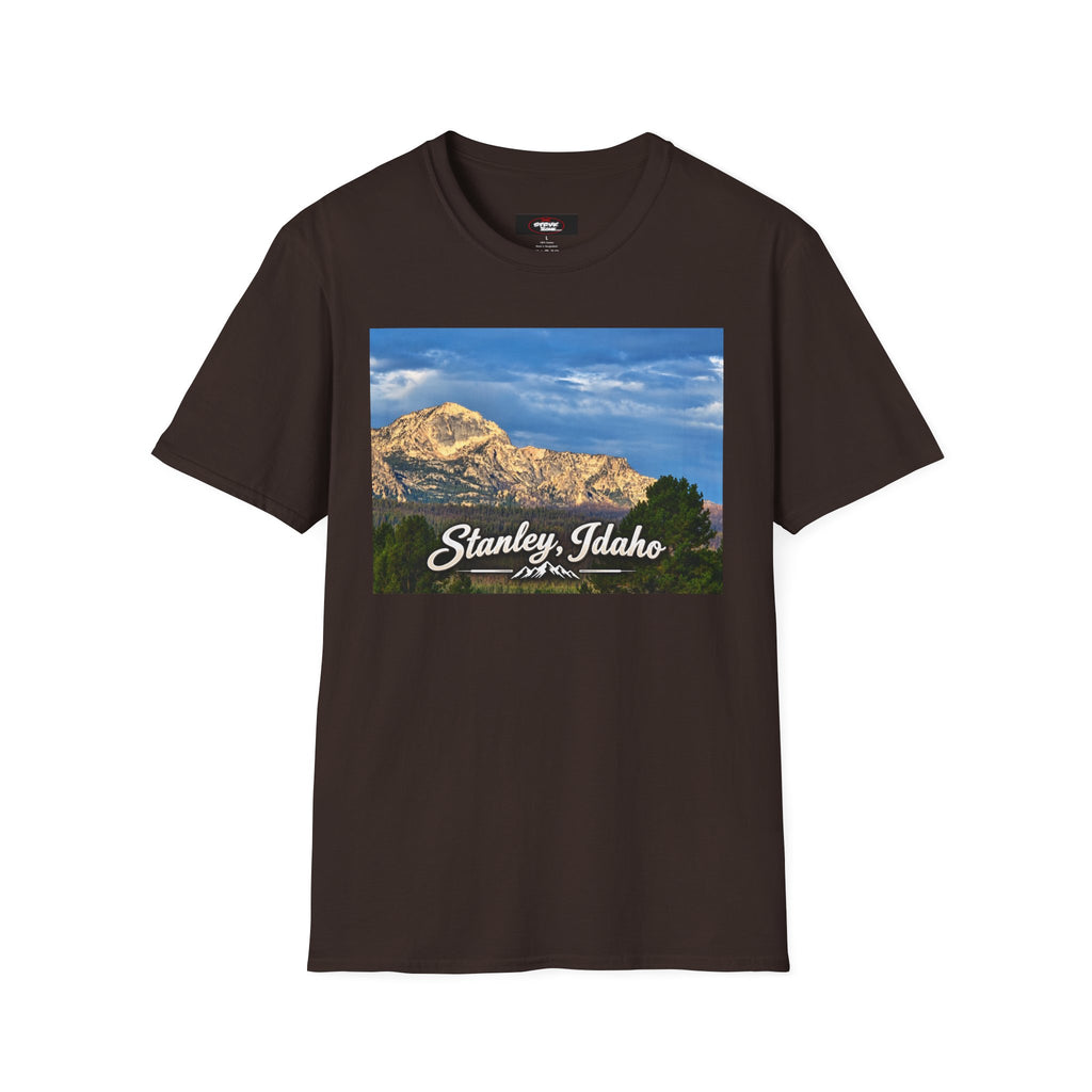 Stanley Idaho Scenic T-Shirt — Vintage Mountain Photo Tee