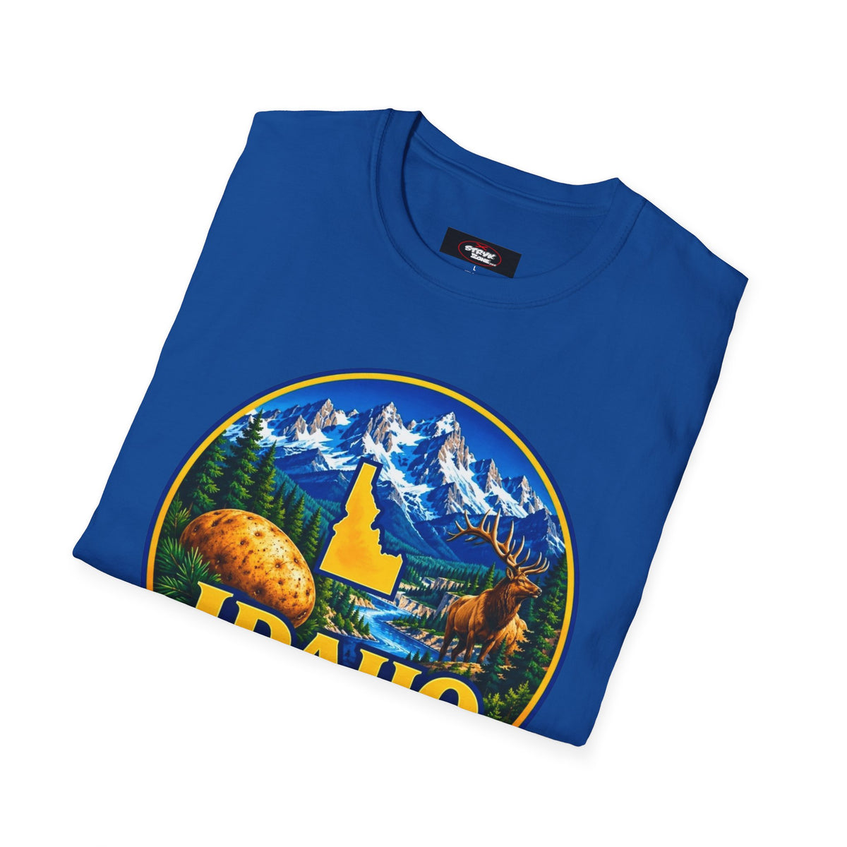 Idaho Gem State T-Shirt — Scenic Mountain, Moose & Potato State Pride