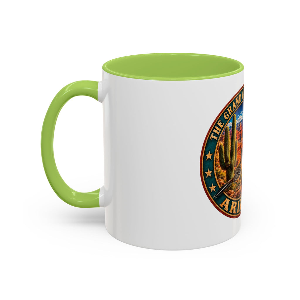 Arizona Grand Canyon Coffee Mug – Vintage State Seal Accent Mug (11/15 oz)
