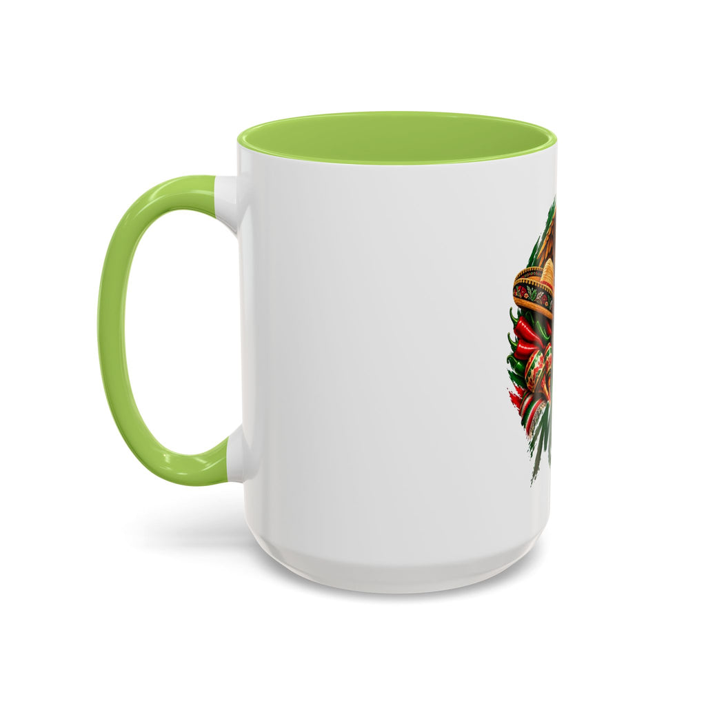 Mexico Souvenir Coffee Mug — Mexican Eagle, Cactus & Guitar Accent Mug