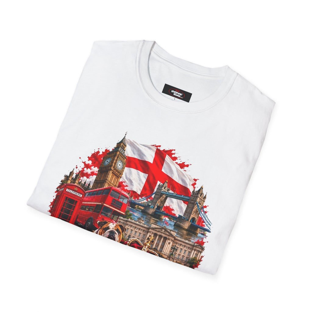 England Collage T‑Shirt — London Icons & St. George’s Flag Design
