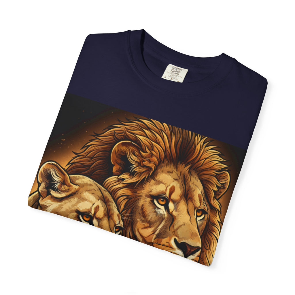 Lion Pride T-Shirt — Majestic Lion & Lioness Graphic Tee