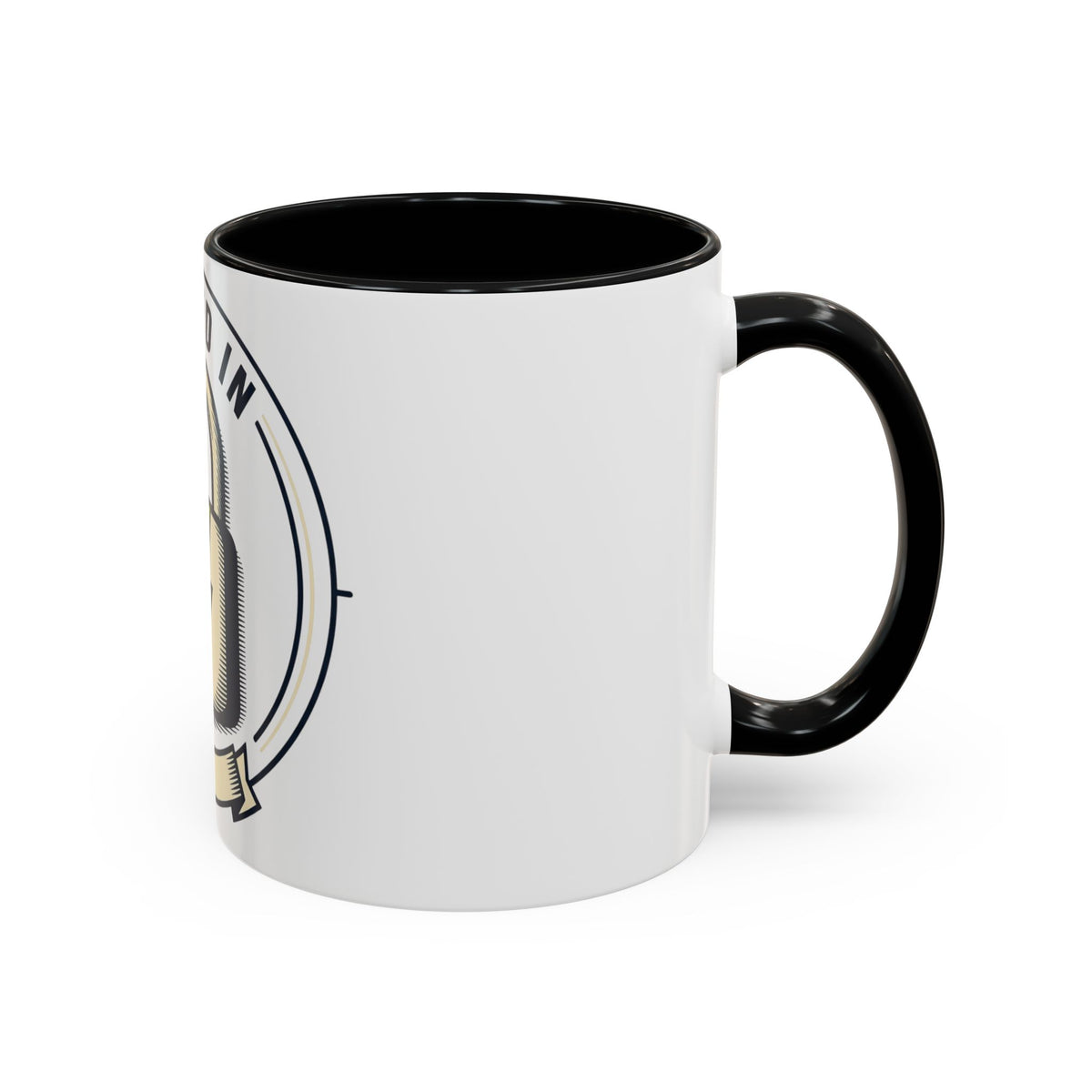 Locked In Accent Coffee Mug — 'Locked In' Motivational Coffee Cup (11/15oz)