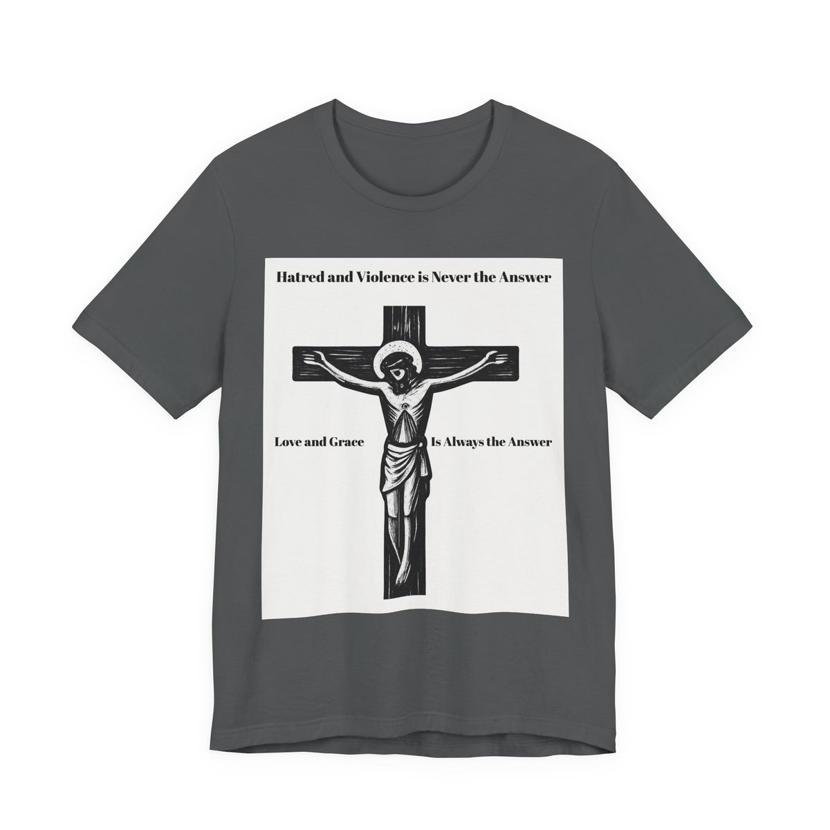 Jesus Crucifix T‑Shirt — Christian Faith Graphic Tee for Easter & Church