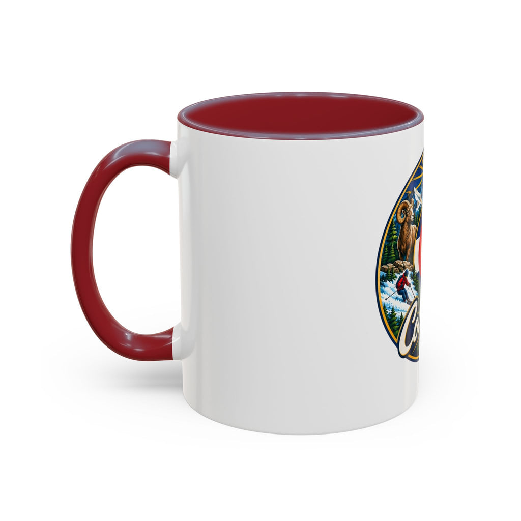 Colorado Retro State Flag Coffee Mug — Scenic Mountains & Wildlife Accent Mug