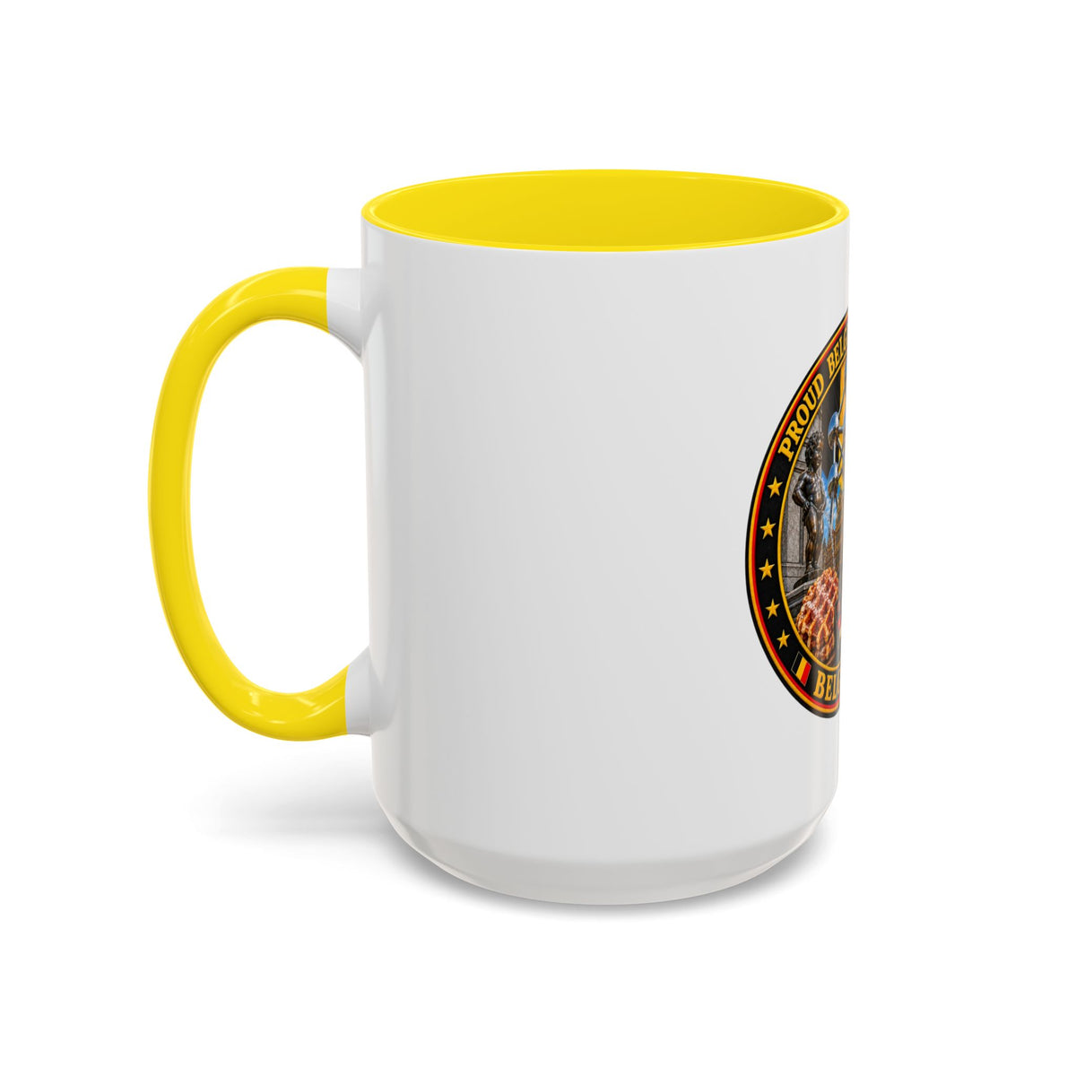 Belgian Heritage Accent Coffee Mug — Belgium Beer, Waffles & Chocolates Design