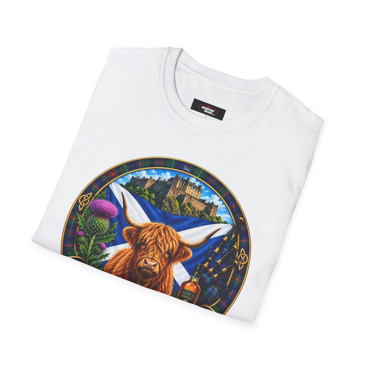 Scotland Highland Cow T‑Shirt — Scottish Souvenir Tee