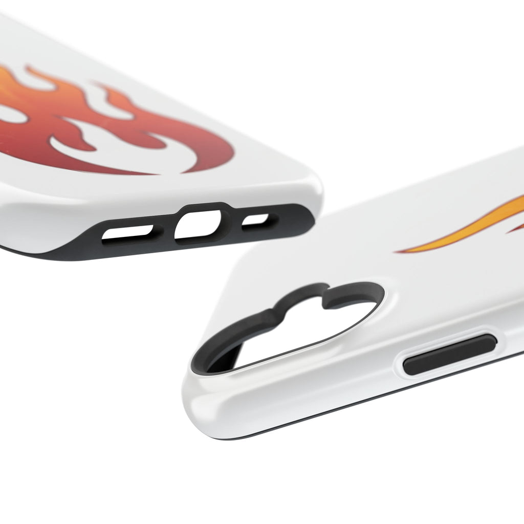 Flame Graphic Phone Case — Magnetic Impact‑Resistant Protective Cover