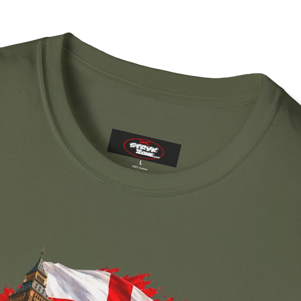 England Collage T‑Shirt — London Icons & St. George’s Flag Design