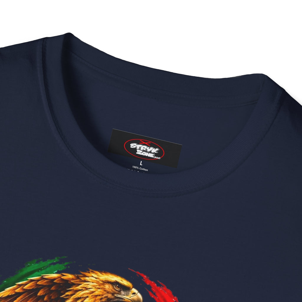 Mexico Heritage T-Shirt — Mexican Eagle, Guitar & Cactus Graphic