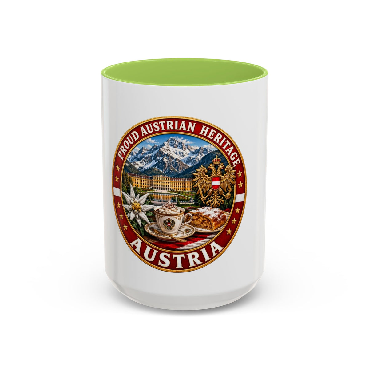 Austria Heritage Coffee Mug — Proud Austrian Heritage Accent Mug (11/15oz)