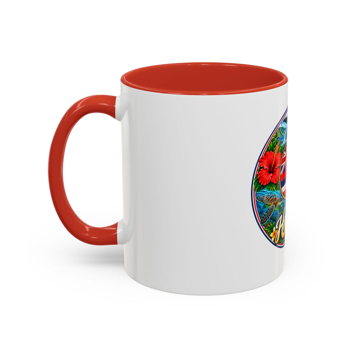 Hawaii Scenic Accent Coffee Mug - Island Seal Design (11/15 oz)