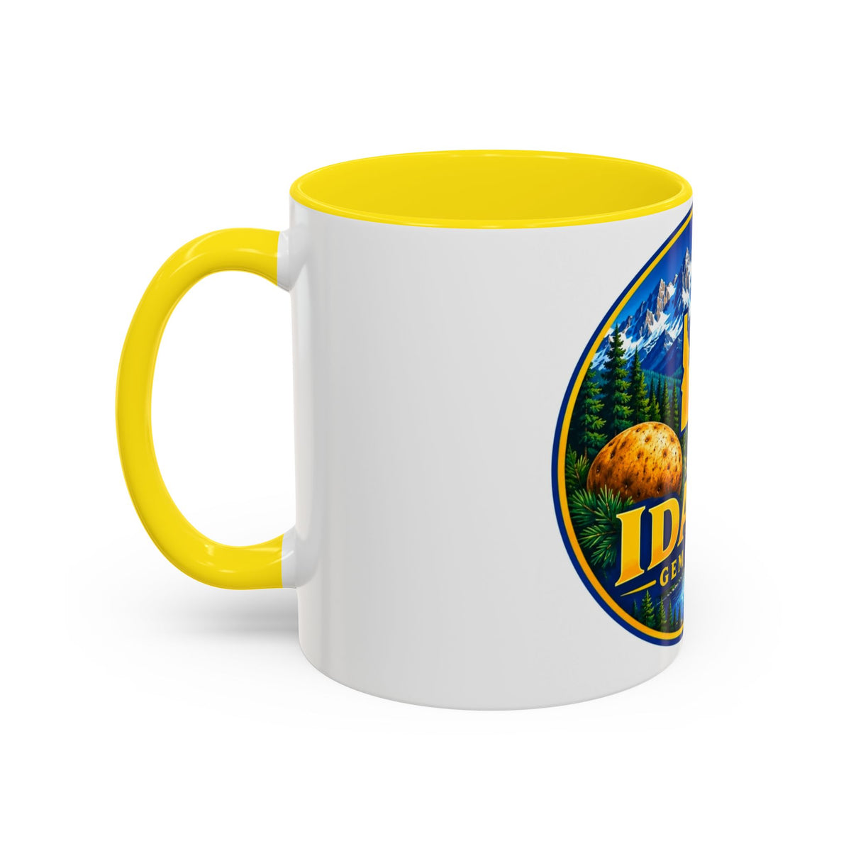 Idaho Gem State Coffee Mug — Mountain, Elk & Potato Travel Souvenir (11/15oz)