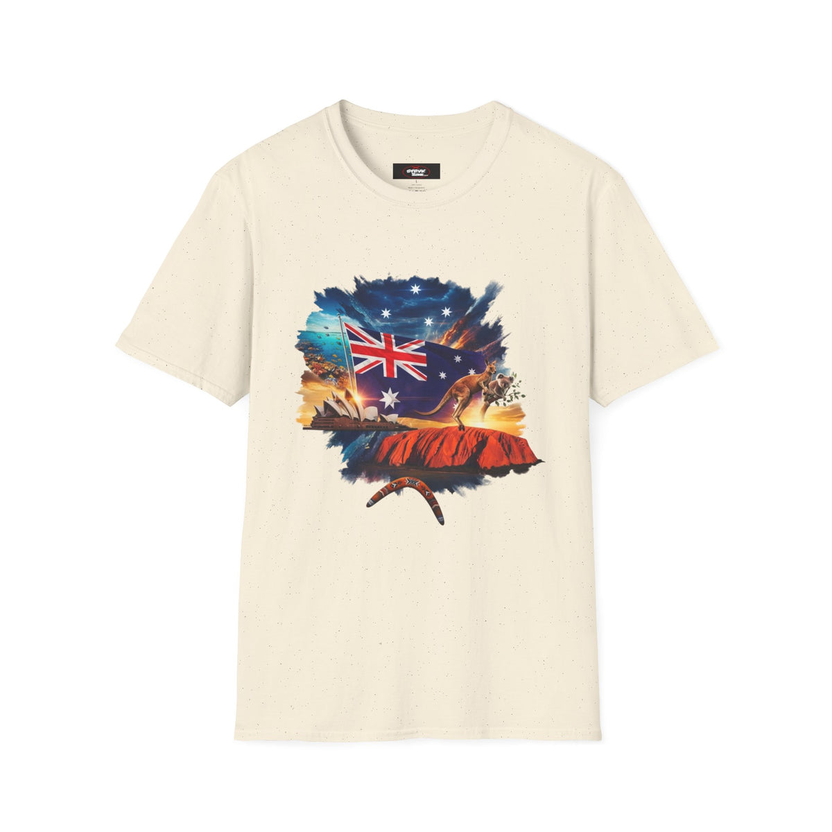 Australia Flag Uluru T‑Shirt — Outback Sunset Aussie Pride Tee