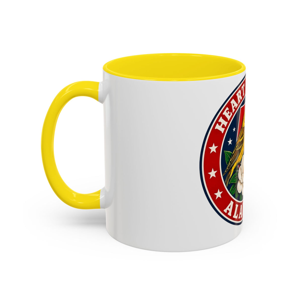 Alabama 'Heart of Dixie' Accent Coffee Mug — Magnolia & Yellowhammer State Pride