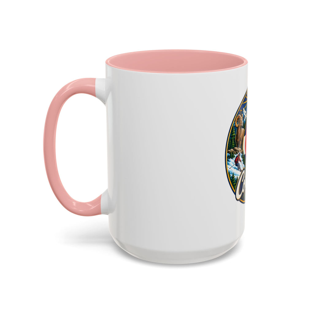 Colorado Retro State Flag Coffee Mug — Scenic Mountains & Wildlife Accent Mug