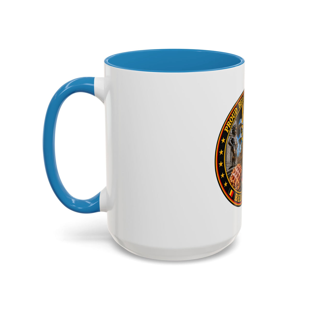 Belgian Heritage Accent Coffee Mug — Belgium Beer, Waffles & Chocolates Design