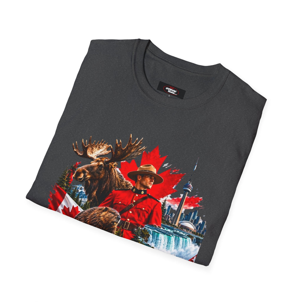 Canada Retro Mountie Moose T-Shirt — Scenic Pride Canadian Souvenir