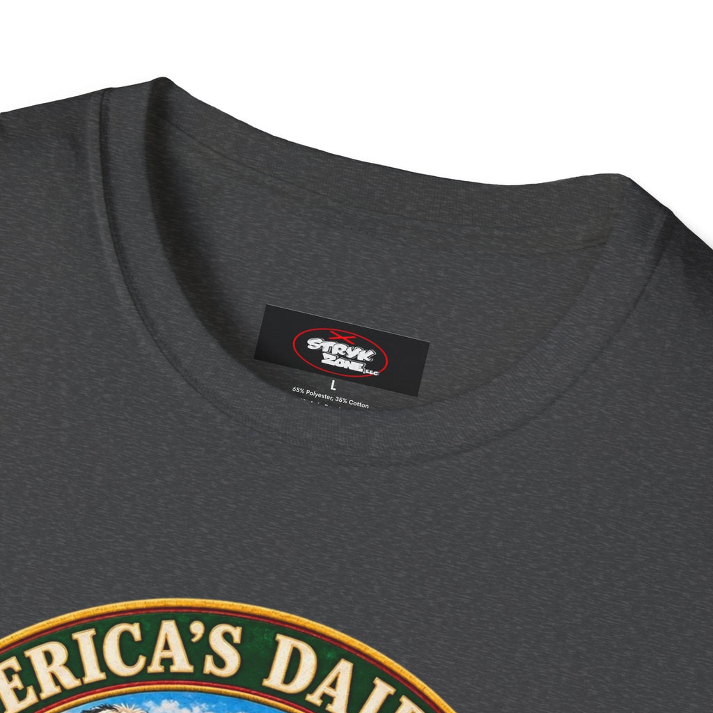 Wisconsin America’s Dairyland T-Shirt — Vintage State Badge Tee