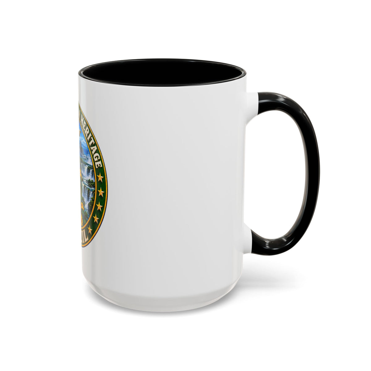 Brazil Pride Coffee Mug – "Proud Brazilian Heritage" Accent Ceramic Mug (11/15oz)