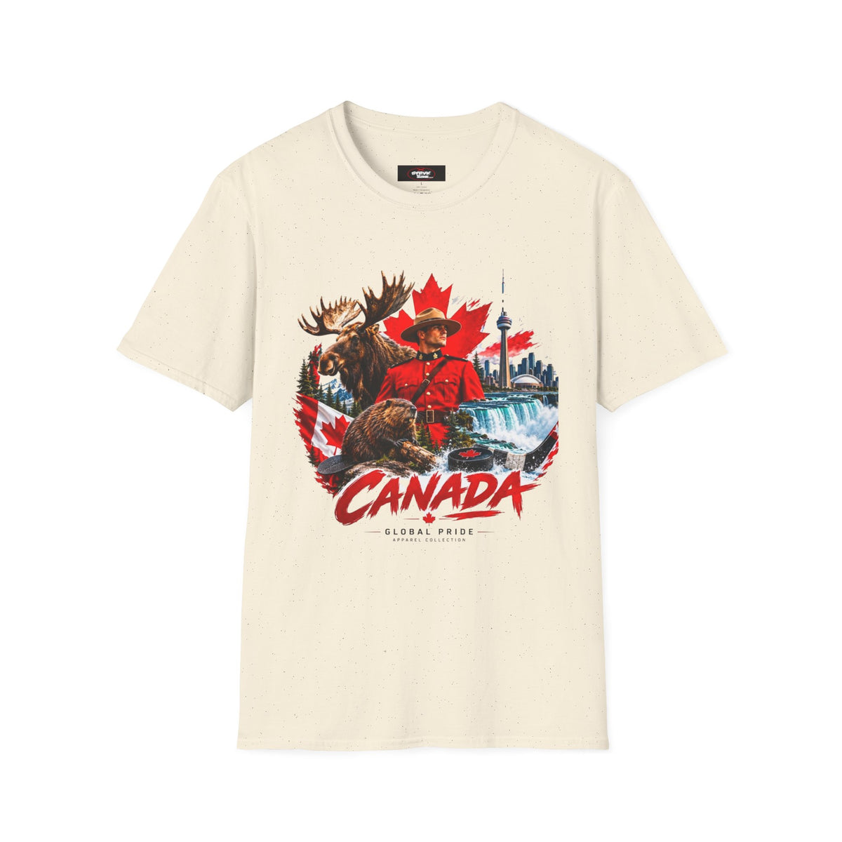 Canada Retro Mountie Moose T-Shirt — Scenic Pride Canadian Souvenir