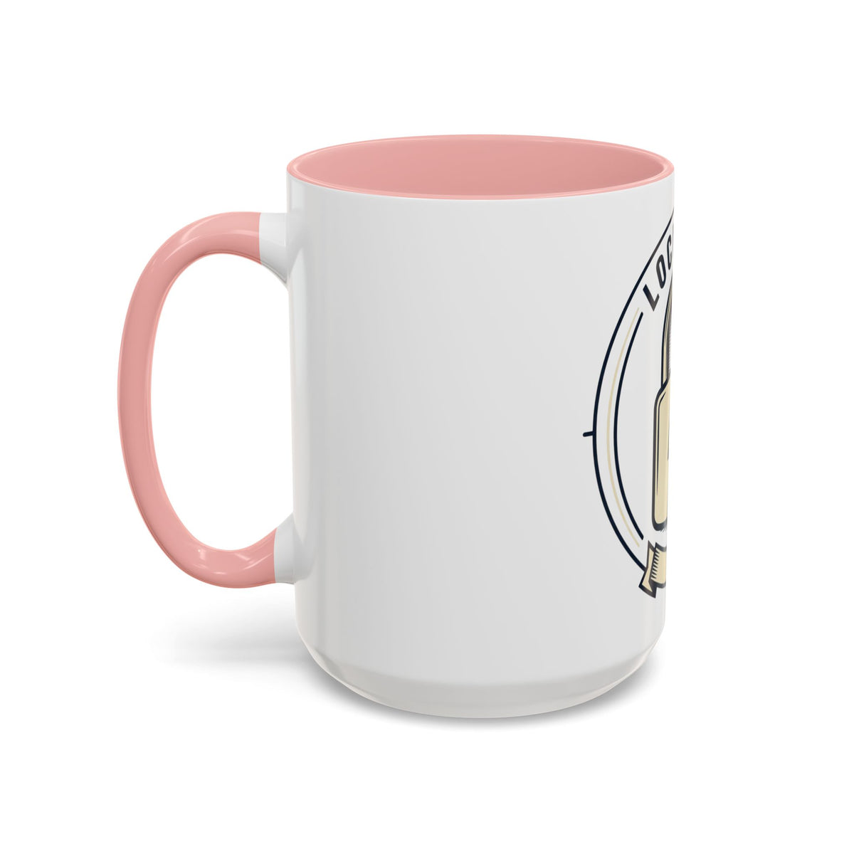Locked In Accent Coffee Mug — 'Locked In' Motivational Coffee Cup (11/15oz)