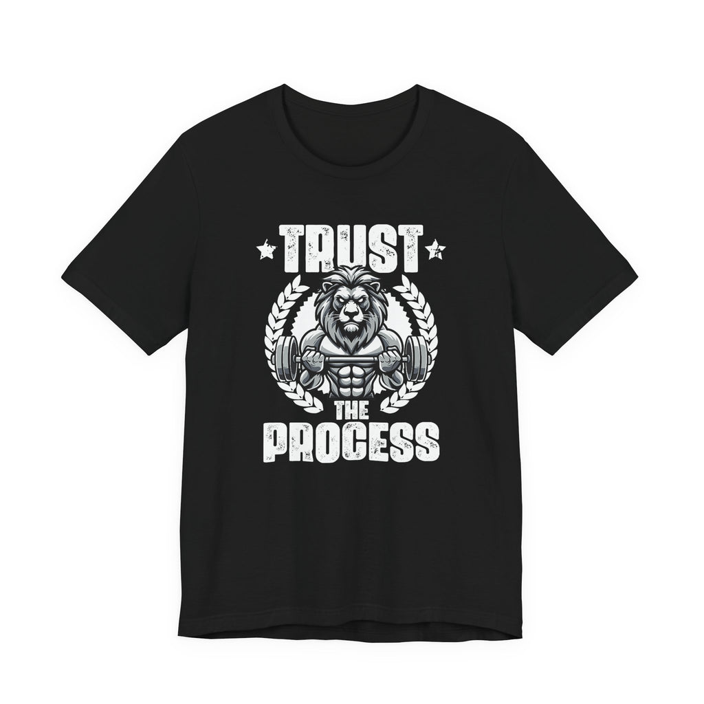 Unstoppable Process lion graphic on a T-shirt