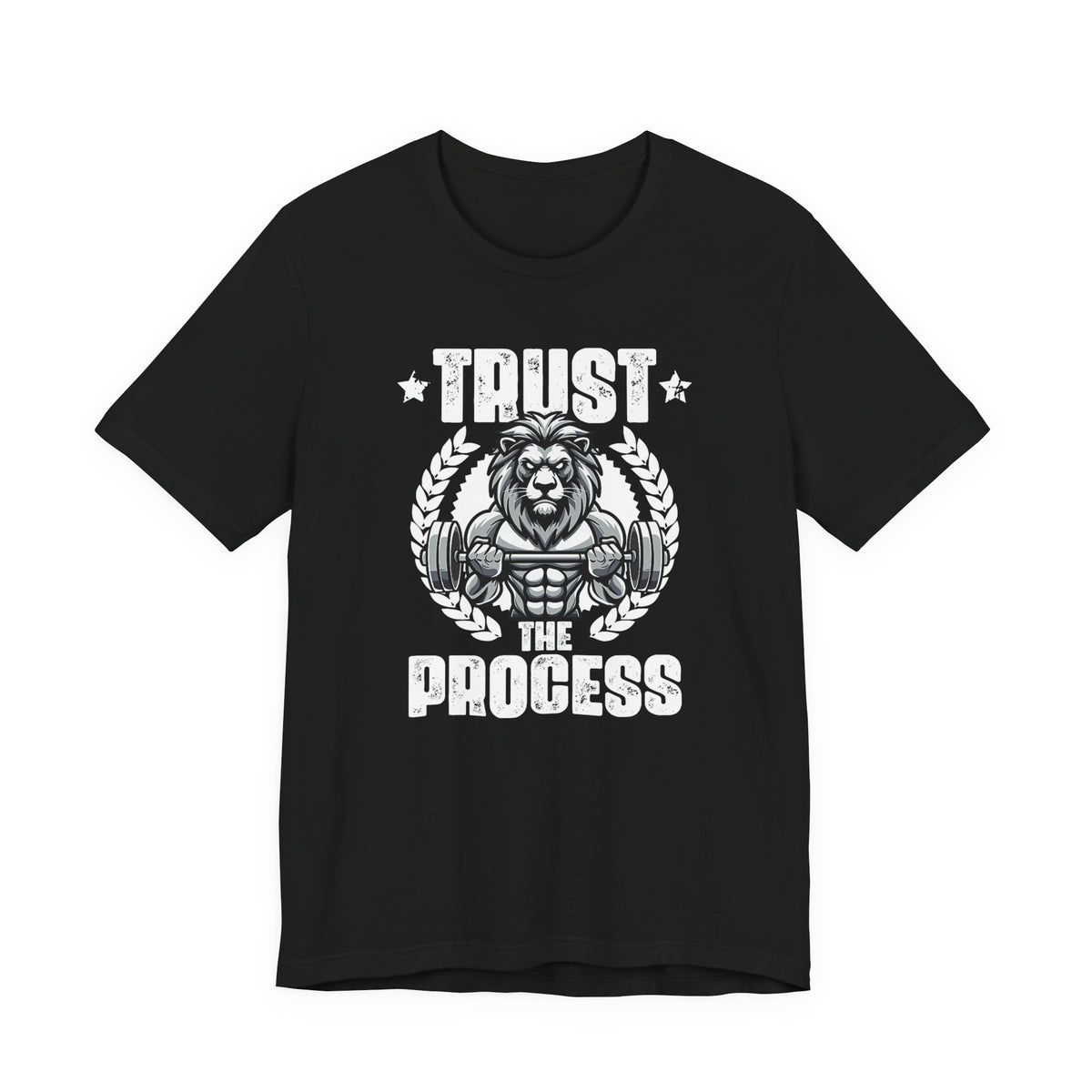 Unstoppable Process lion graphic on a T-shirt