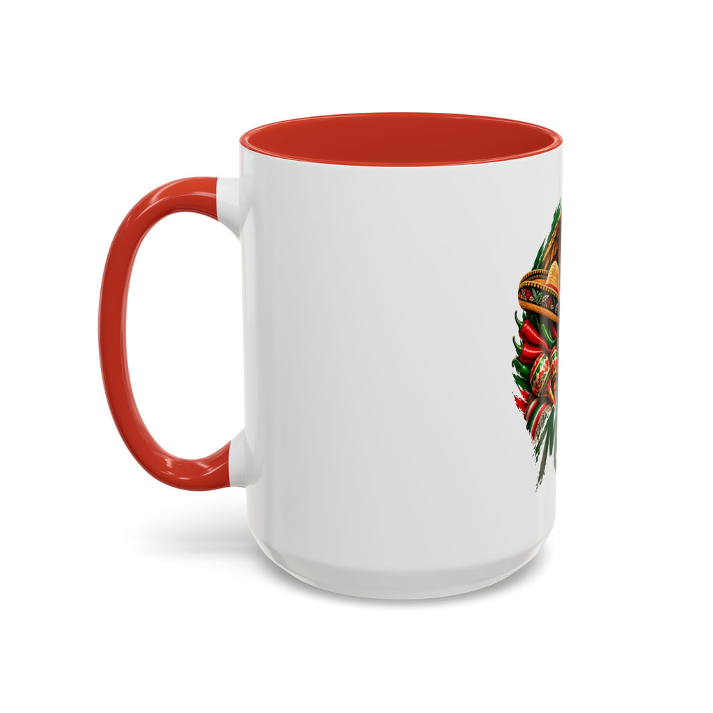 Mexico Souvenir Coffee Mug — Mexican Eagle, Cactus & Guitar Accent Mug