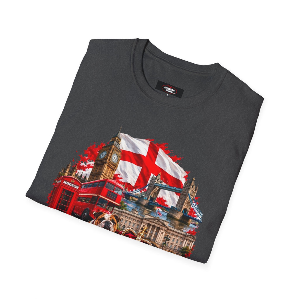 England Collage T‑Shirt — London Icons & St. George’s Flag Design