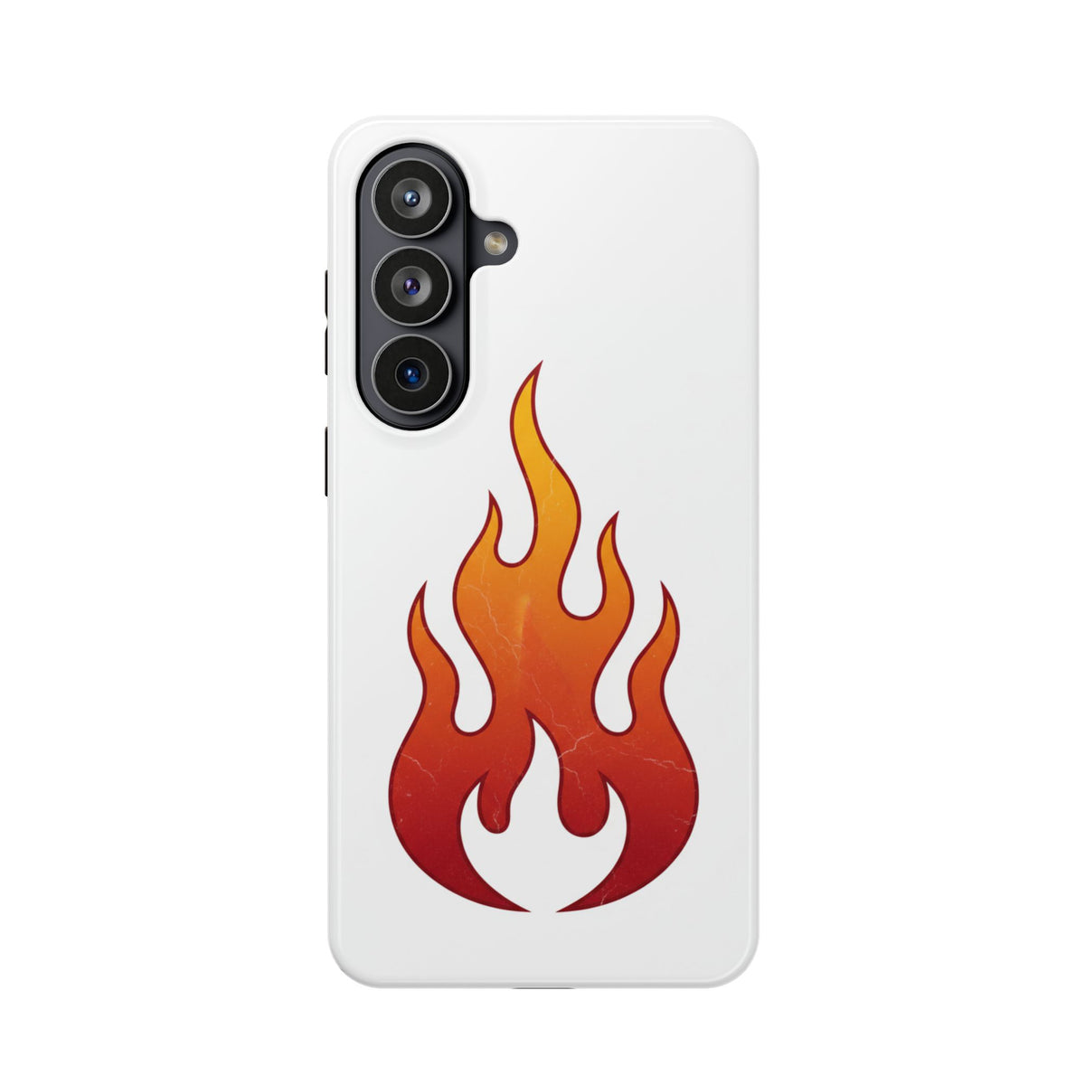 Flame Graphic Phone Case — Magnetic Impact‑Resistant Protective Cover