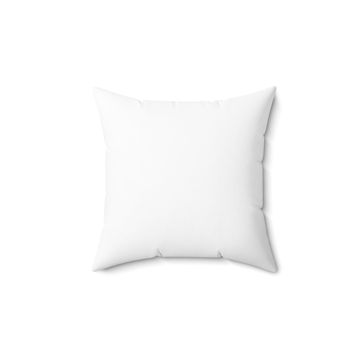 Square Throw Pillow — "I'm with him" Bold Script Accent Pillow