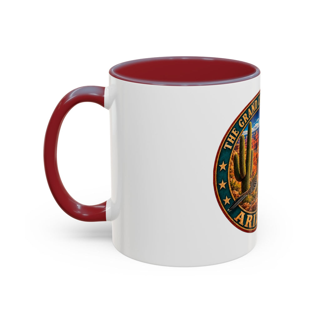 Arizona Grand Canyon Coffee Mug – Vintage State Seal Accent Mug (11/15 oz)