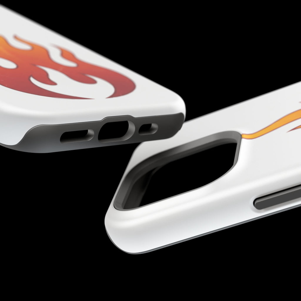 Flame Graphic Phone Case — Magnetic Impact‑Resistant Protective Cover