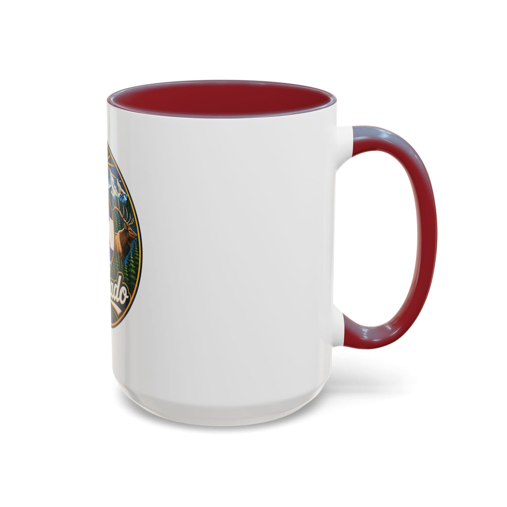 Colorado Retro State Flag Coffee Mug — Scenic Mountains & Wildlife Accent Mug