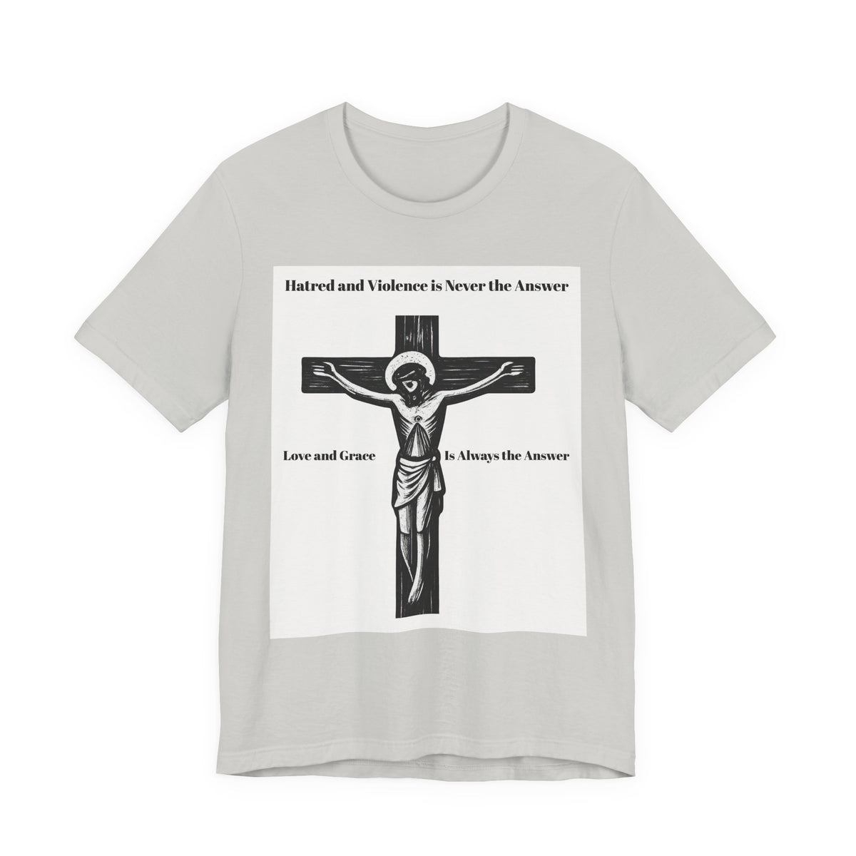 Jesus Crucifix T‑Shirt — Christian Faith Graphic Tee for Easter & Church
