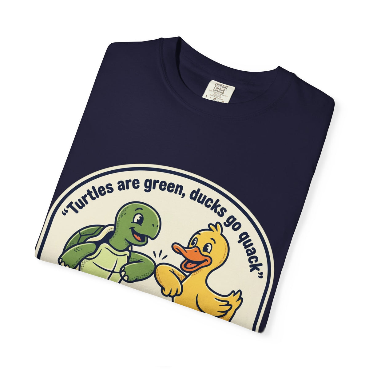 T-Shirt — "We're Equally Whack" Turtle & Duck Best Friends Graphic Tee