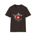 Swiss Crest Graphic T-Shirt — Alpine Flag & Icon Travel Tee