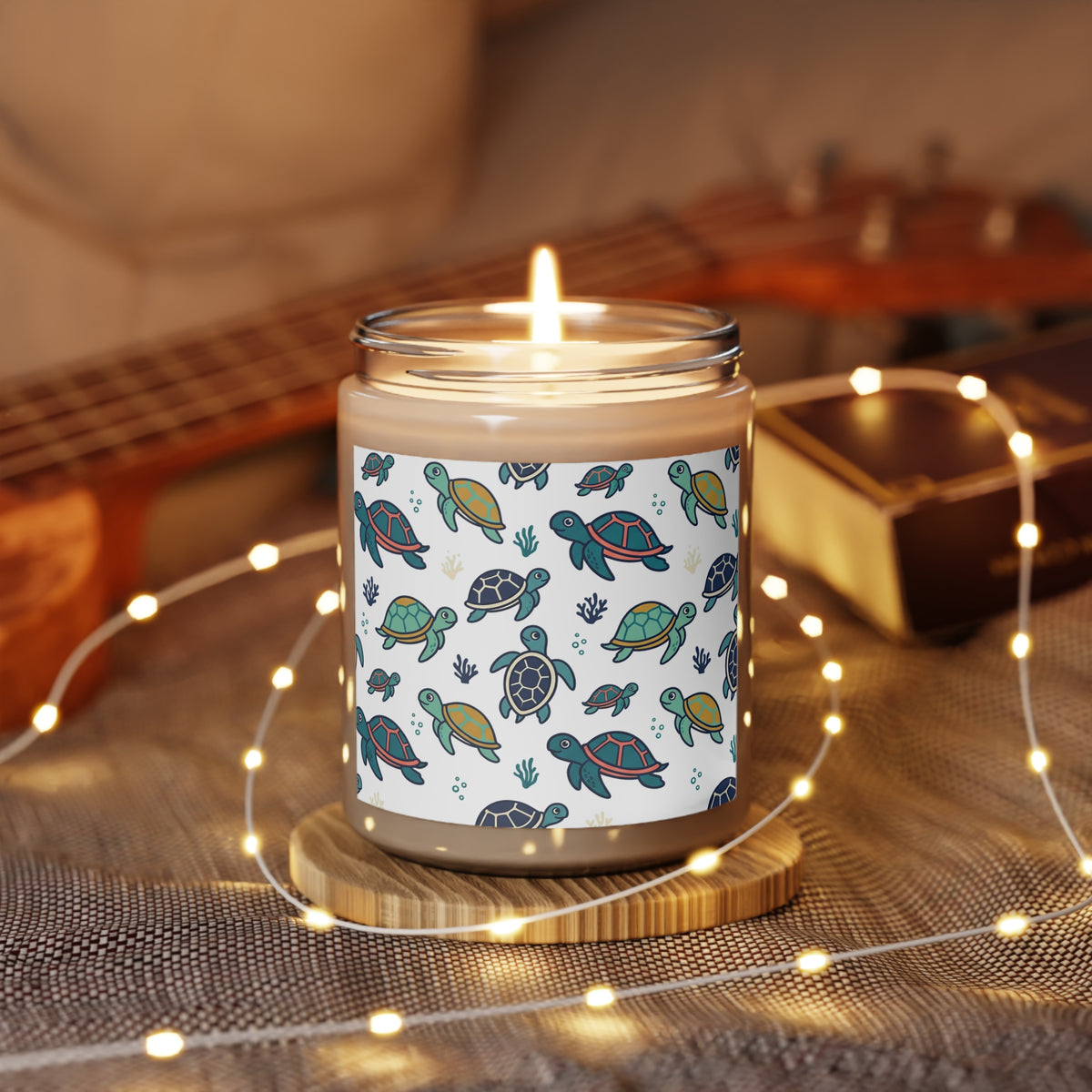 Turtle Scented Candle — 9oz Ocean Breeze Soy Candle