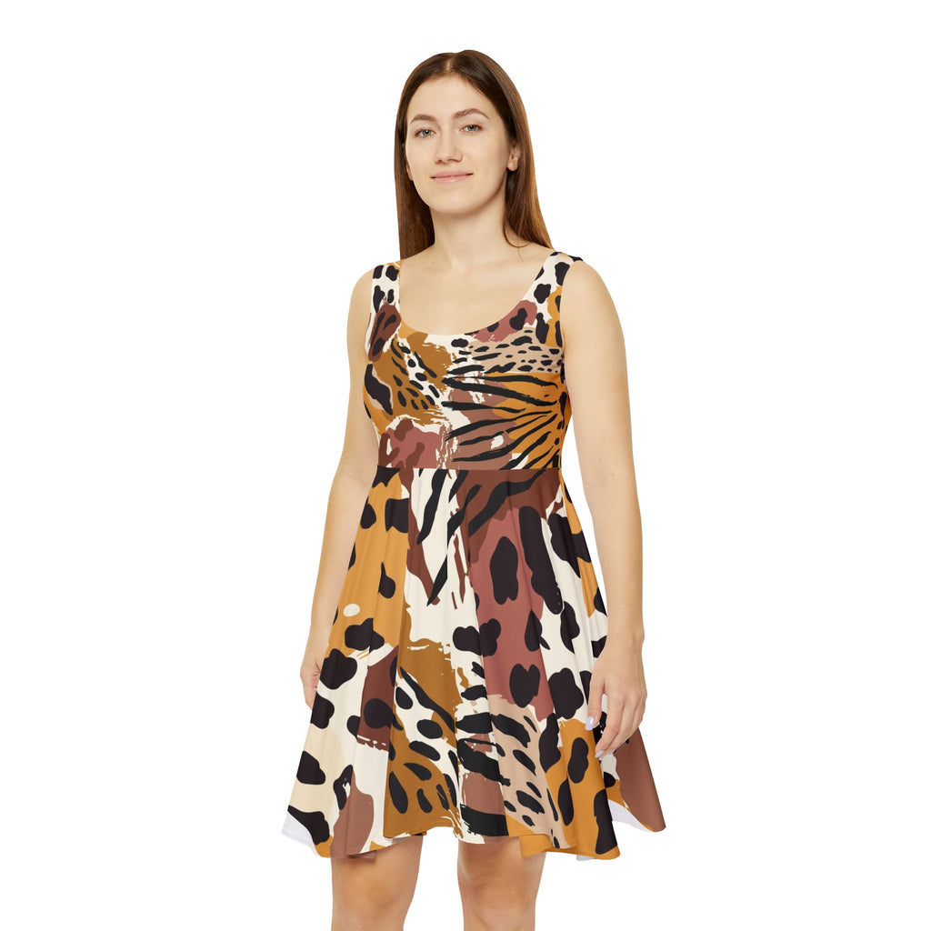 Printed Sun Skater Dress — Floral All-Over-Print Sundress