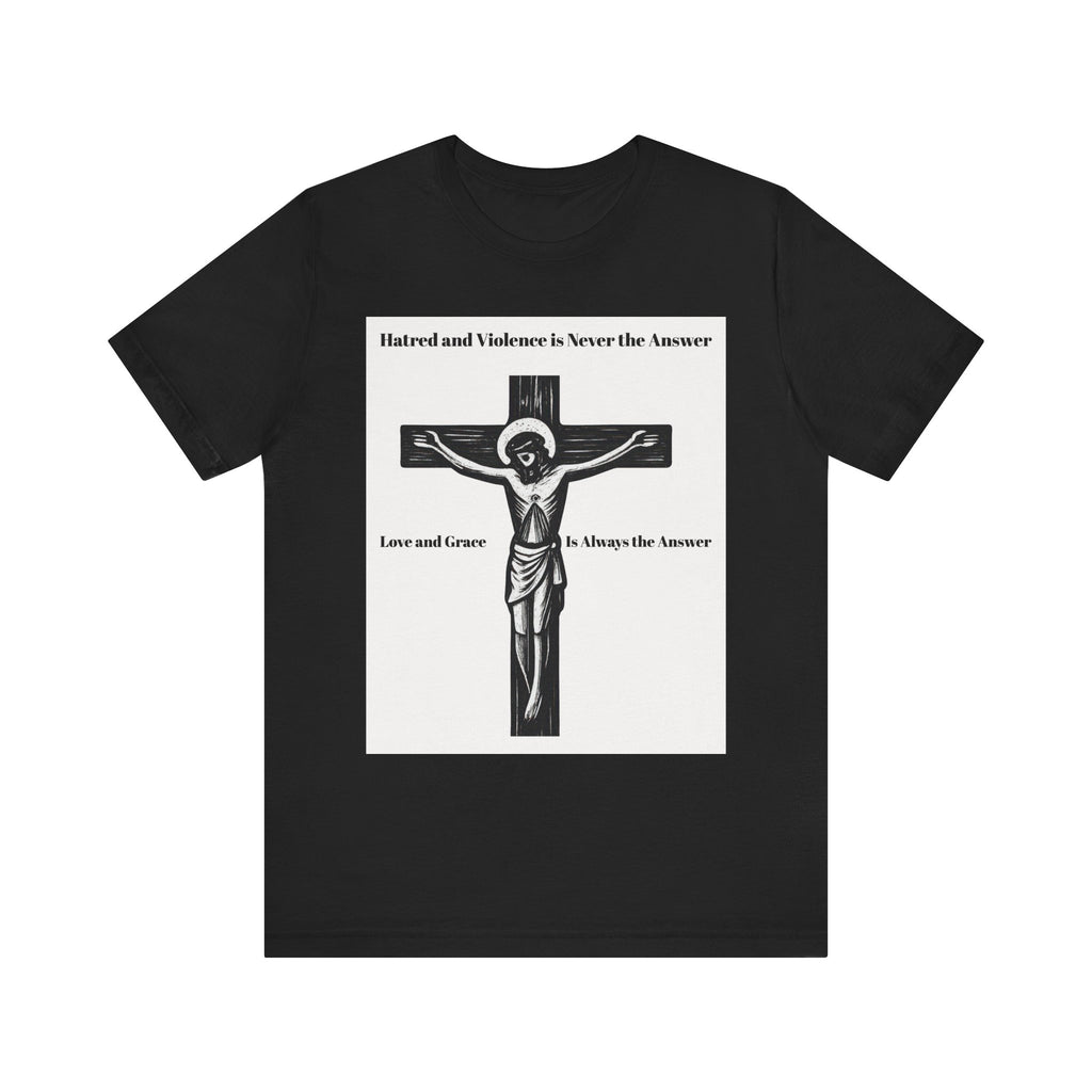 Christian faith T-shirt with Jesus crucifix graphic