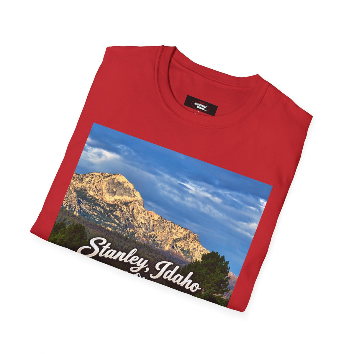 Stanley Idaho Scenic T-Shirt — Vintage Mountain Photo Tee